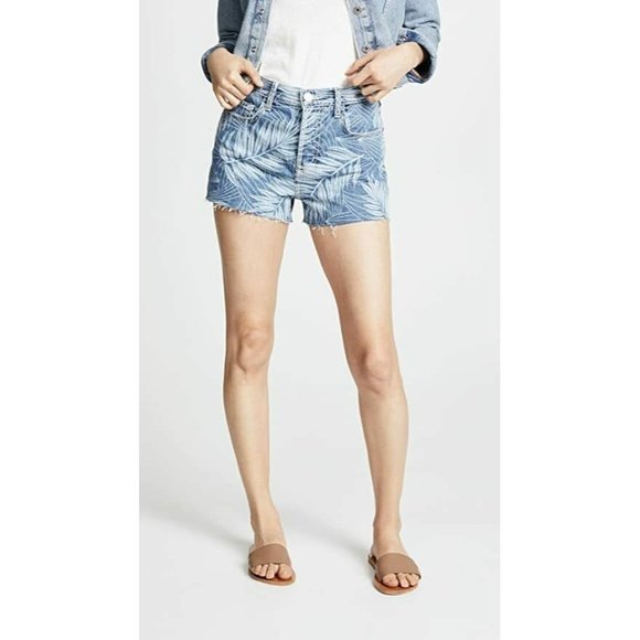 Current / Elliott NWT Blue Shorts Ultra High Waist Wily Palm Jean 23 - Picture 1 of 5